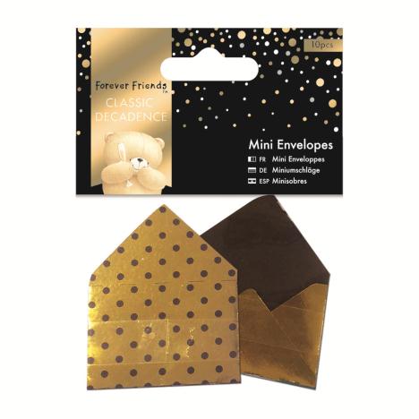 Classic Decadence Forever Friends Gold Mini Envelopes